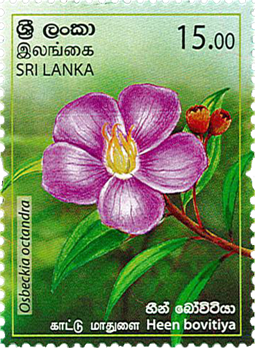 Provincial Flowers of Sri Lanka(Heen Bovitiya) - 2019 (Series II)